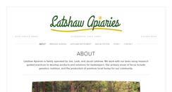 Desktop Screenshot of latshawapiaries.com
